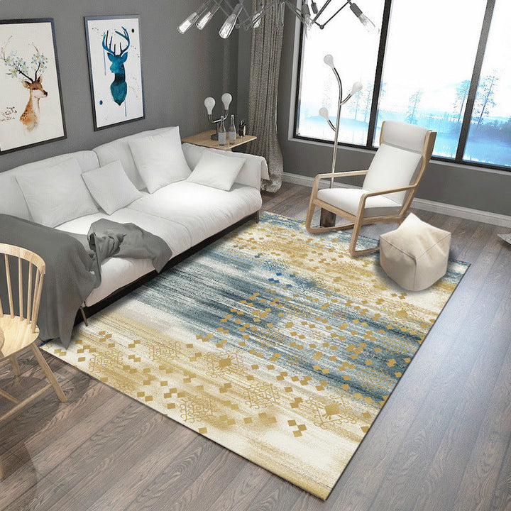 Lisslune | Steampunk Post-Expressionism Rug Multicolor Polypropylene Rug Non-slip Stain-resistant Pet-friendly Rug for Home