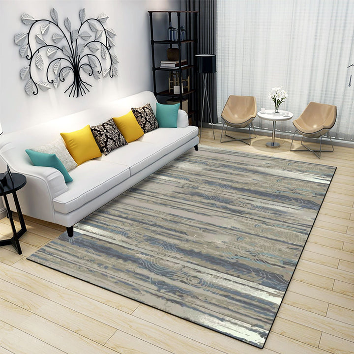 Lisslune | Classic Industrial Design Rug Multicolored Postmodernism Rug Stain Resistant Pet Friendly Non-Slip Rug for Room