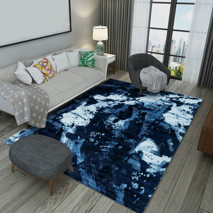Lisslune | Industrial Style Living Rug Multicolored Expressionism Rug Synthetic Non-slip Pet-friendly Machine washable Rug