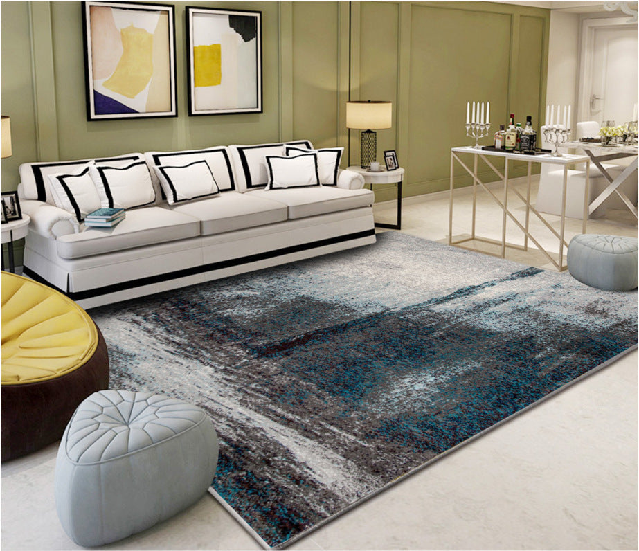Lisslune | Industrial Style Living Rug Multicolored Expressionism Rug Synthetic Non-slip Pet-friendly Machine washable Rug