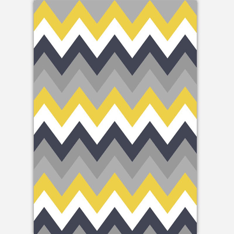 Lisslune | Industrial Style Living Rug Multicolored Expressionism Rug Synthetic Non-slip Pet-friendly Machine washable Rug