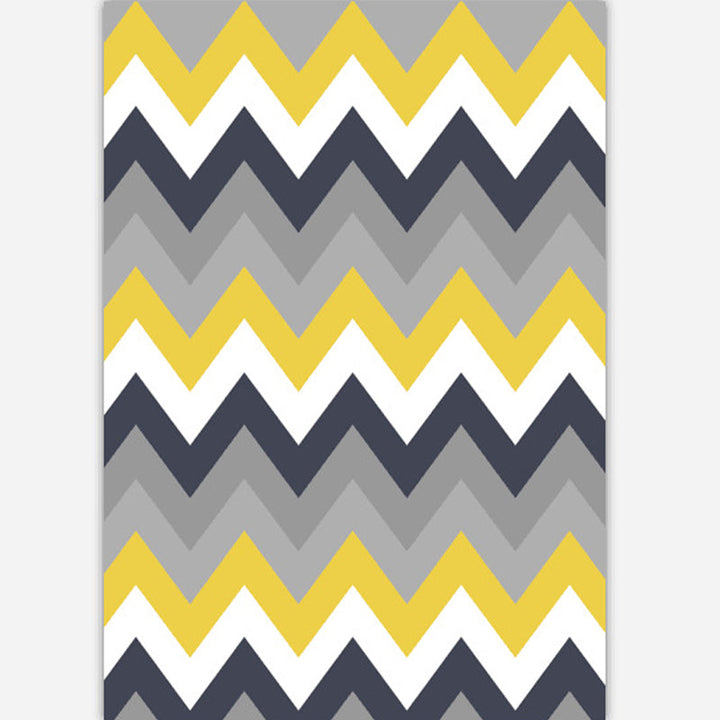 Lisslune | Industrial Style Living Rug Multicolored Expressionism Rug Synthetic Non-slip Pet-friendly Machine washable Rug