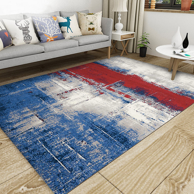 Lisslune | Industrial Style Living Rug Multicolored Expressionism Rug Synthetic Non-slip Pet-friendly Machine washable Rug
