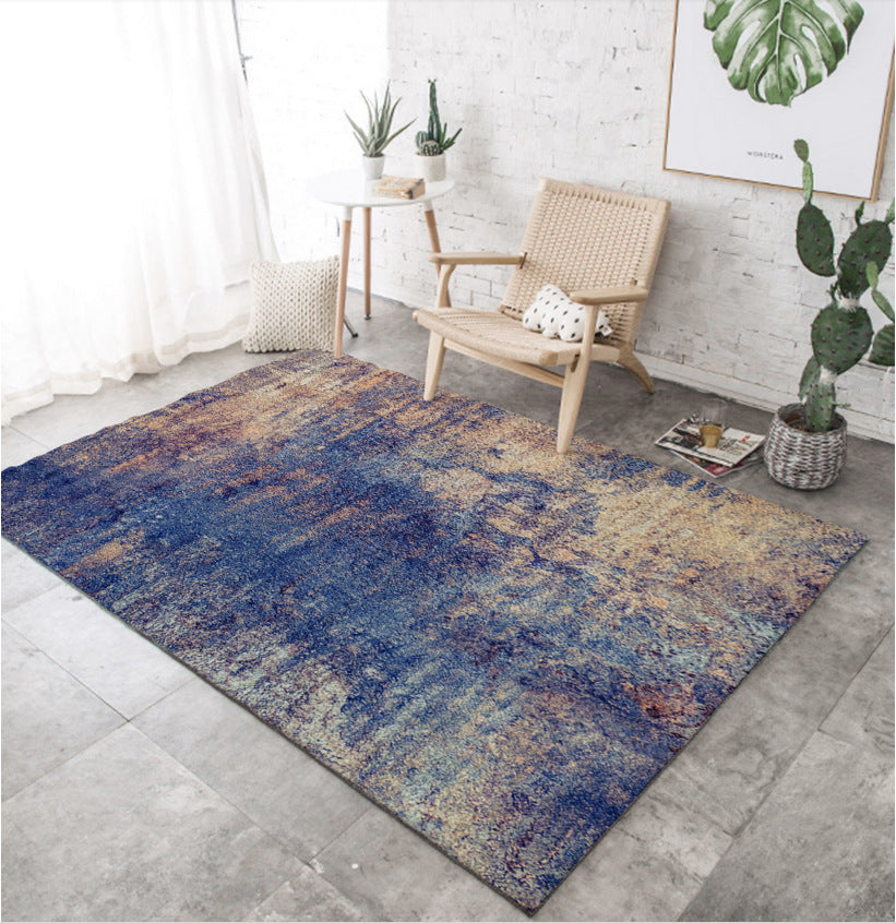 Lisslune | Industrial Style Living Rug Multicolored Expressionism Rug Synthetic Non-slip Pet-friendly Machine washable Rug