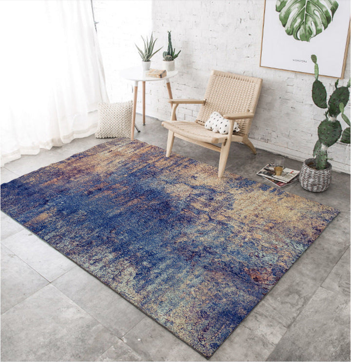 Lisslune | Industrial Style Living Rug Multicolored Expressionism Rug Synthetic Non-slip Pet-friendly Machine washable Rug