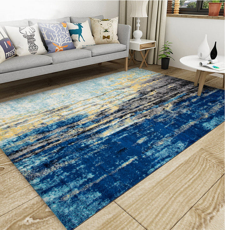 Lisslune | Industrial Style Living Rug Multicolored Expressionism Rug Synthetic Non-slip Pet-friendly Machine washable Rug