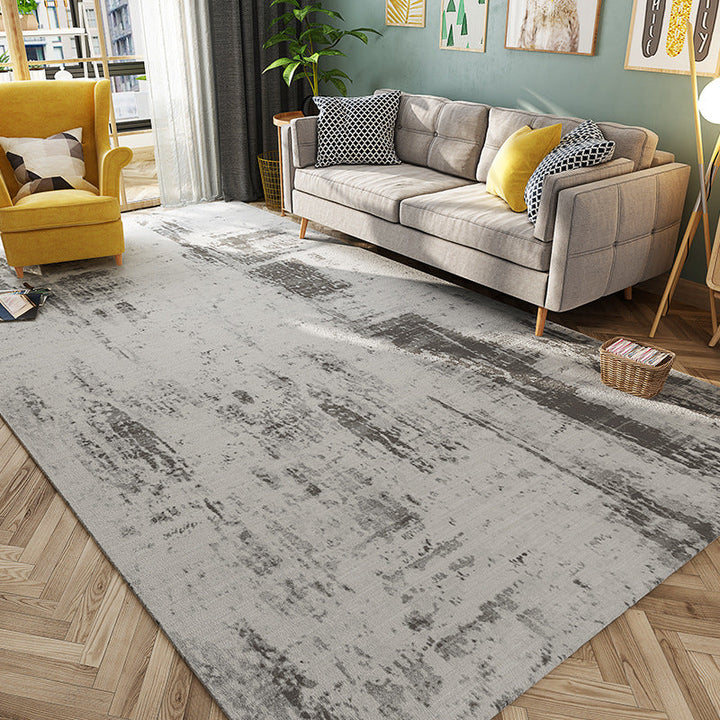 Lisslune | Cyberpunk Rusty Look Area Rug Multi Color Polypropylene Rug Stain Resistant Non-Slip Washable Area Carpet for Guest Room