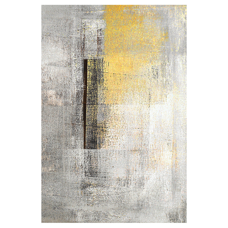Lisslune | Cyberpunk Rusty Look Area Rug Multi Color Polypropylene Rug Stain Resistant Non-Slip Washable Area Carpet for Guest Room