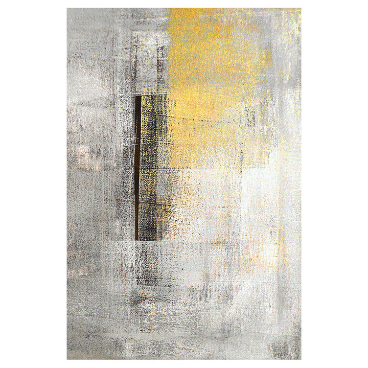 Lisslune | Cyberpunk Rusty Look Area Rug Multi Color Polypropylene Rug Stain Resistant Non-Slip Washable Area Carpet for Guest Room