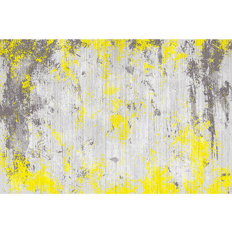 Lisslune | Cyberpunk Rusty Look Area Rug Multi Color Polypropylene Rug Stain Resistant Non-Slip Washable Area Carpet for Guest Room