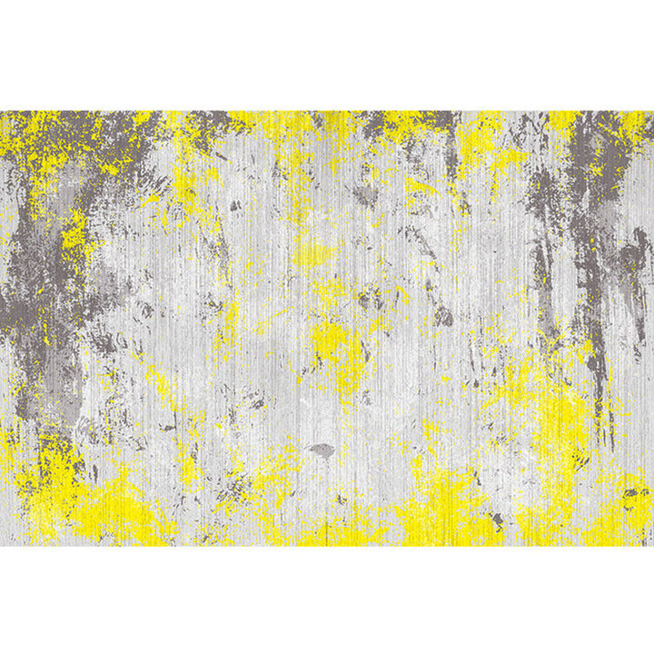 Lisslune | Cyberpunk Rusty Look Area Rug Multi Color Polypropylene Rug Stain Resistant Non-Slip Washable Area Carpet for Guest Room