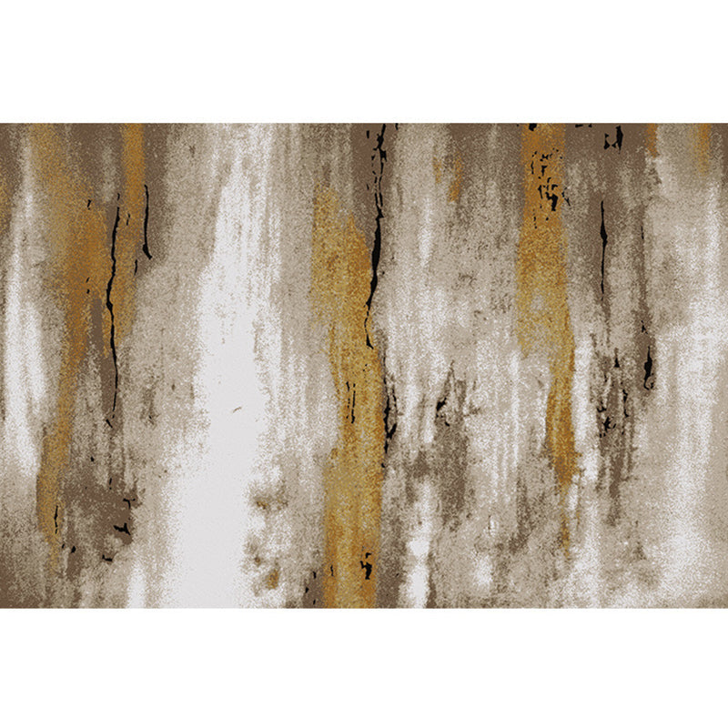 Lisslune | Cyberpunk Rusty Look Area Rug Multi Color Polypropylene Rug Stain Resistant Non-Slip Washable Area Carpet for Guest Room