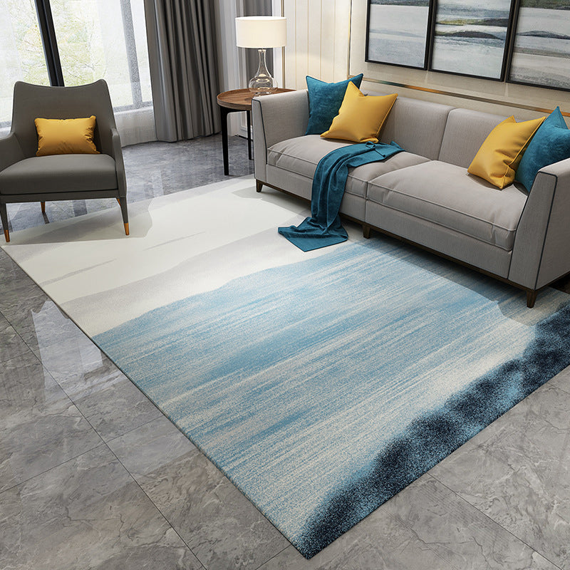 Lisslune | Cyberpunk Rusty Look Area Rug Multi Color Polypropylene Rug Stain Resistant Non-Slip Washable Area Carpet for Guest Room