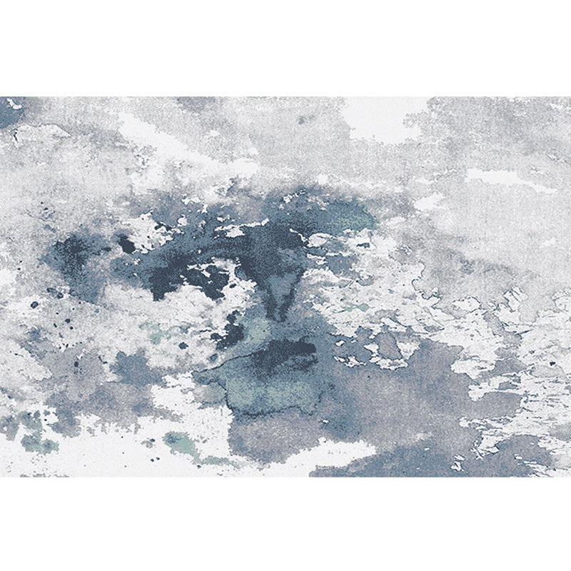 Lisslune | Cyberpunk Rusty Look Area Rug Multi Color Polypropylene Rug Stain Resistant Non-Slip Washable Area Carpet for Guest Room