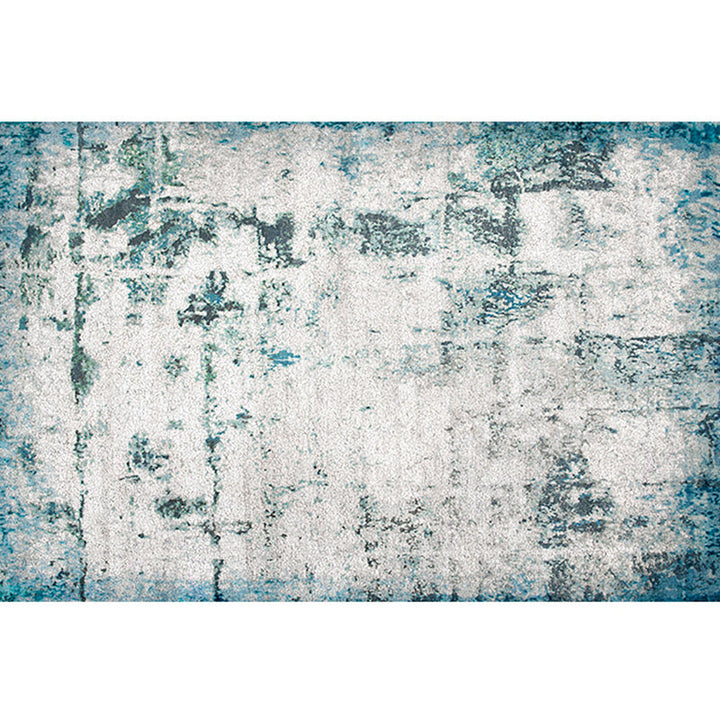 Lisslune | Cyberpunk Rusty Look Area Rug Multi Color Polypropylene Rug Stain Resistant Non-Slip Washable Area Carpet for Guest Room