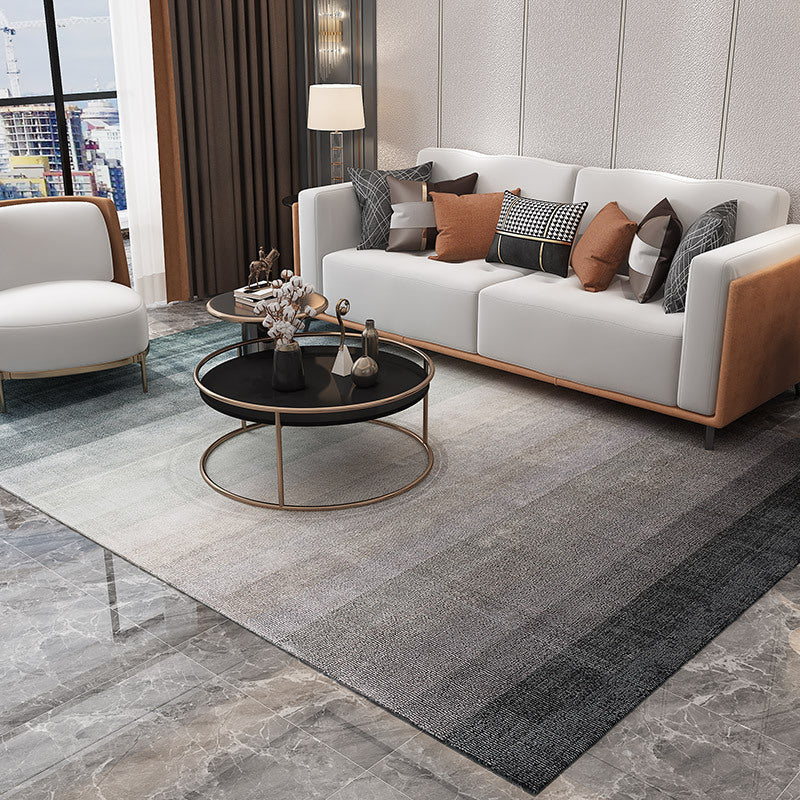 Lisslune | Simple Multicolor Solid Area Rug Polyester Industrial Area Carpet Washable Non-slip Stain Resistant Rug for Large Room