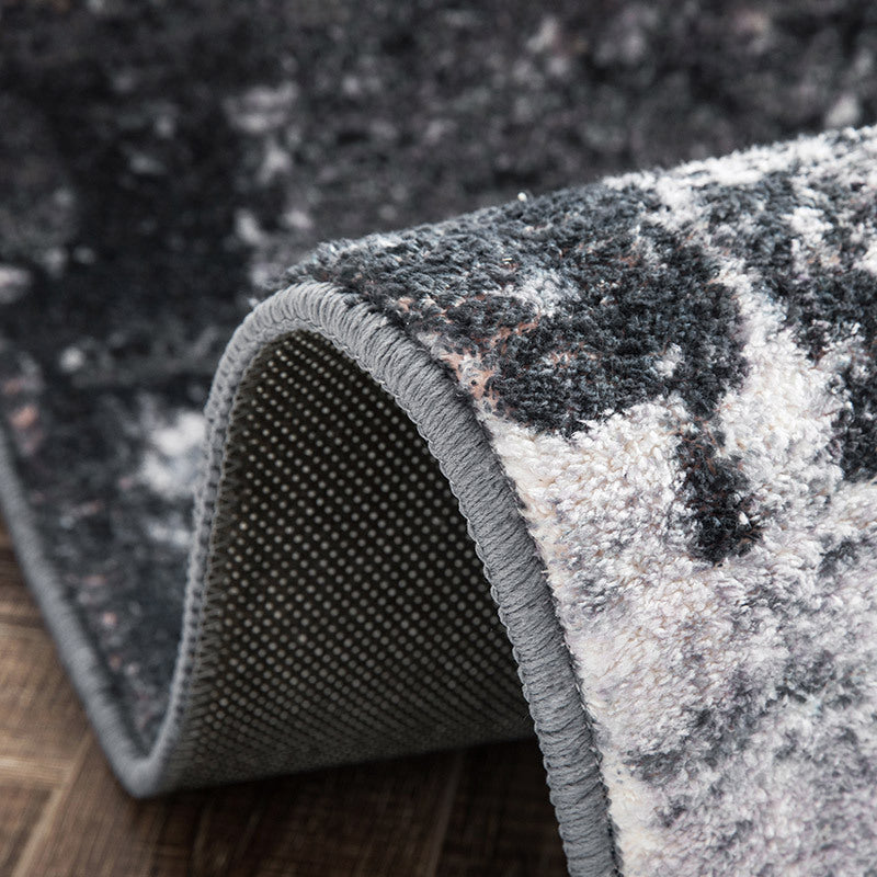 Lisslune | Simple Multicolor Solid Area Rug Polyester Industrial Area Carpet Washable Non-slip Stain Resistant Rug for Large Room
