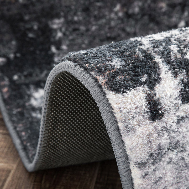 Lisslune | Simple Multicolor Solid Area Rug Polyester Industrial Area Carpet Washable Non-slip Stain Resistant Rug for Large Room