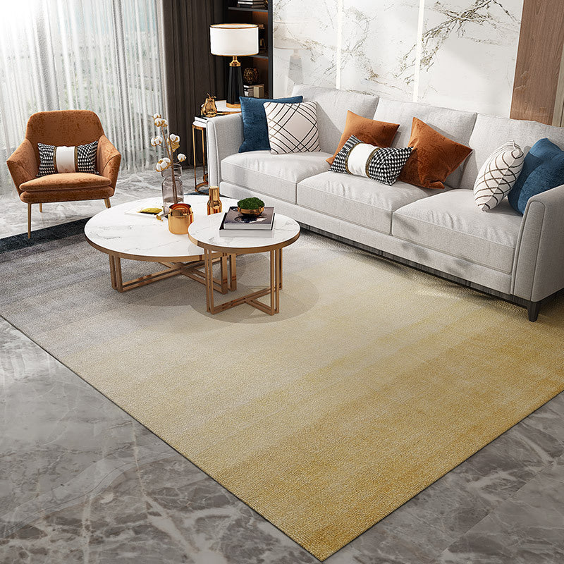 Lisslune | Simple Multicolor Solid Area Rug Polyester Industrial Area Carpet Washable Non-slip Stain Resistant Rug for Large Room