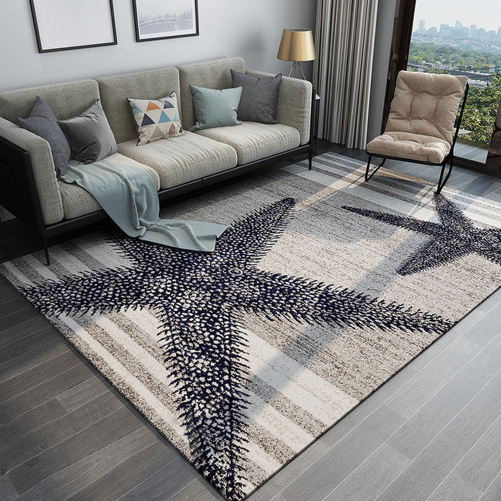 Lisslune | Chic Postmodernism Area Rug Multi Colors Steampunk Carpet Synthetic Pet Friendly Stain Resistant Non-Slip Backing Rug for Home