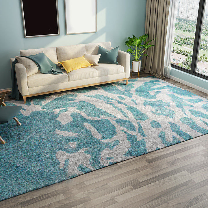 Lisslune | Chic Postmodernism Area Rug Multi Colors Steampunk Carpet Synthetic Pet Friendly Stain Resistant Non-Slip Backing Rug for Home