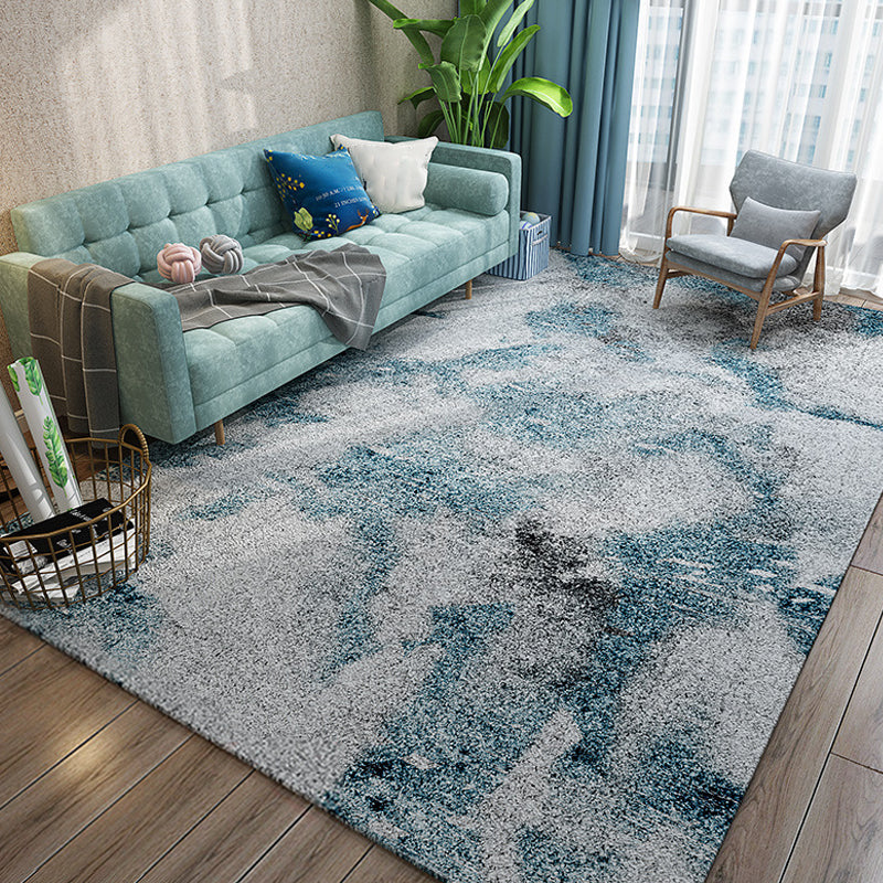 Lisslune | Chic Postmodernism Area Rug Multi Colors Steampunk Carpet Synthetic Pet Friendly Stain Resistant Non-Slip Backing Rug for Home