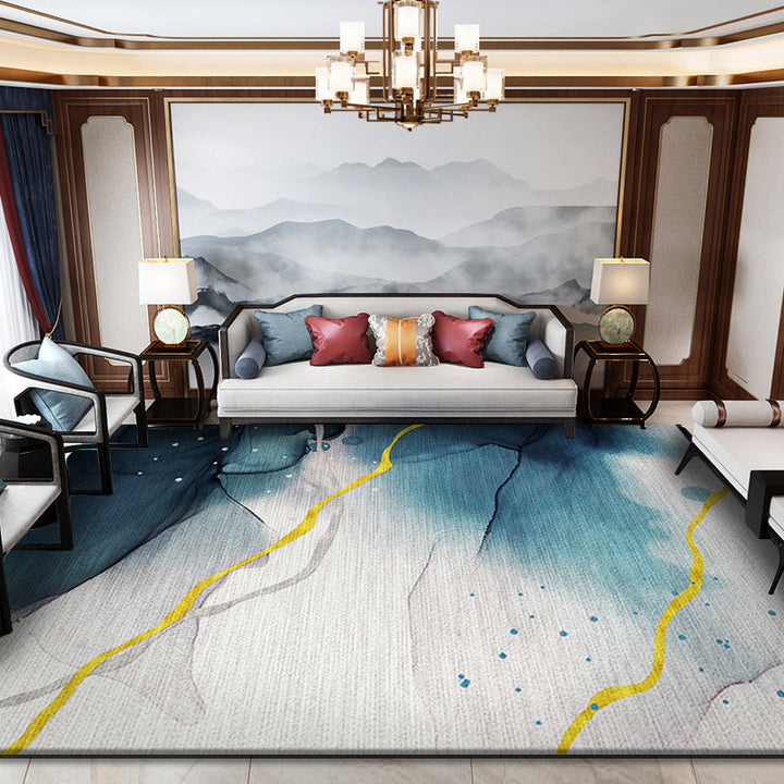 Lisslune | Industrial Solid Carpet Multi Color Synthetic Pet Friendly Anti-slip Machine Washable Carpet for Large Room