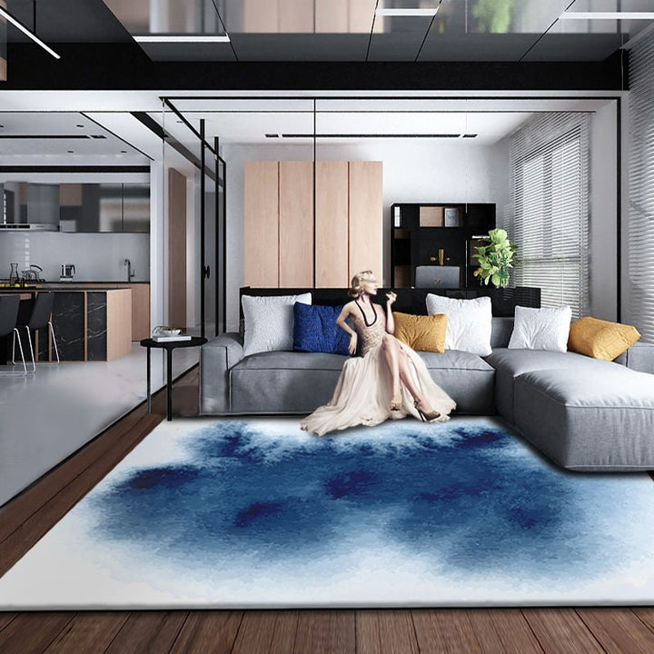 Lisslune | Industrial Solid Carpet Multi Color Synthetic Pet Friendly Anti-slip Machine Washable Carpet for Large Room