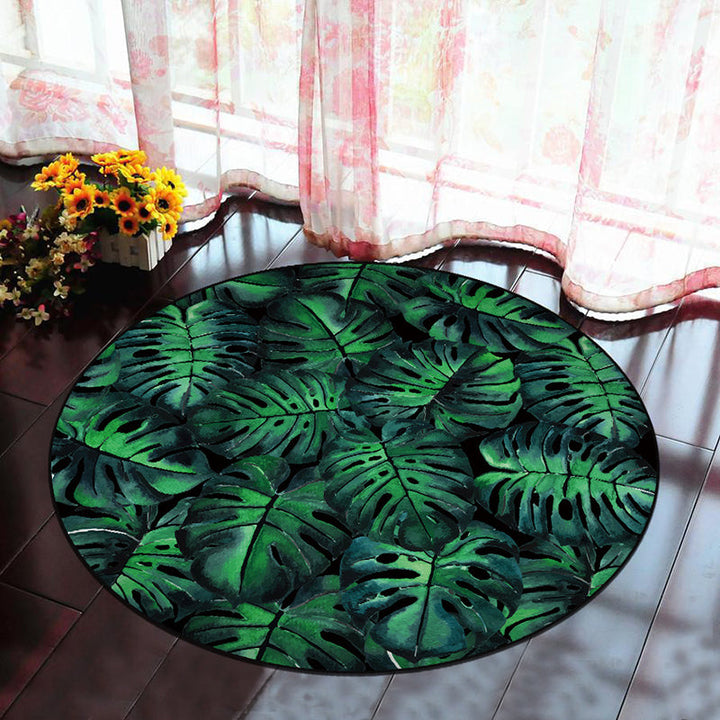 Lisslune | Scandinavian Bedroom Rug Multicolor 3D Graphic Print Rug Polyester Non-slip Pet-friendly Stain-resistant Floor Mat
