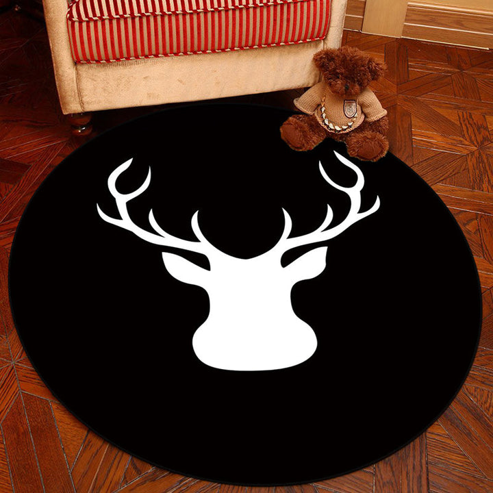 Lisslune | Novelty Geometry Animal Patterned Rug Multi-Colored Synthetics Rug Machine Washable Non-Slip Backing Stain Resistant Carpet for Room