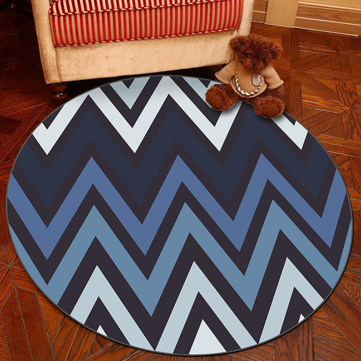 Lisslune | Novelty Geometry Animal Patterned Rug Multi-Colored Synthetics Rug Machine Washable Non-Slip Backing Stain Resistant Carpet for Room