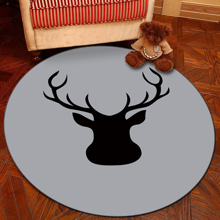 Lisslune | Novelty Geometry Animal Patterned Rug Multi-Colored Synthetics Rug Machine Washable Non-Slip Backing Stain Resistant Carpet for Room