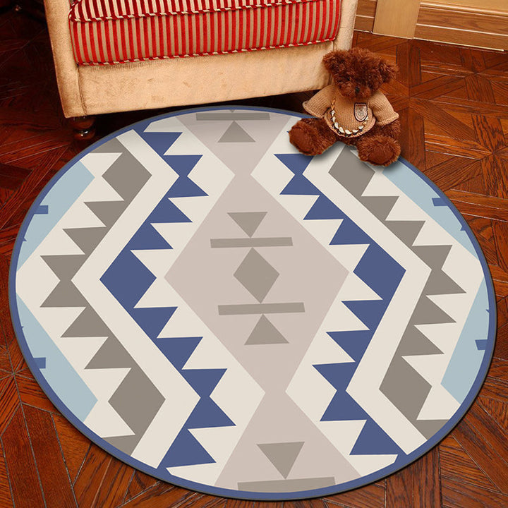 Lisslune | Novelty Geometry Animal Patterned Rug Multi-Colored Synthetics Rug Machine Washable Non-Slip Backing Stain Resistant Carpet for Room