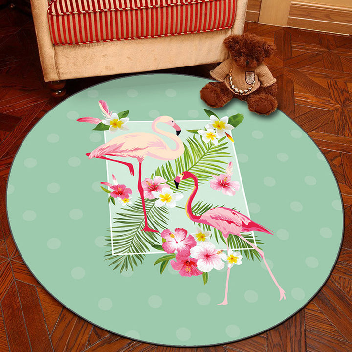 Lisslune | Novelty Geometry Animal Patterned Rug Multi-Colored Synthetics Rug Machine Washable Non-Slip Backing Stain Resistant Carpet for Room