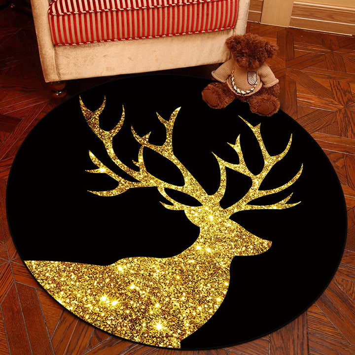 Lisslune | Novelty Geometry Animal Patterned Rug Multi-Colored Synthetics Rug Machine Washable Non-Slip Backing Stain Resistant Carpet for Room