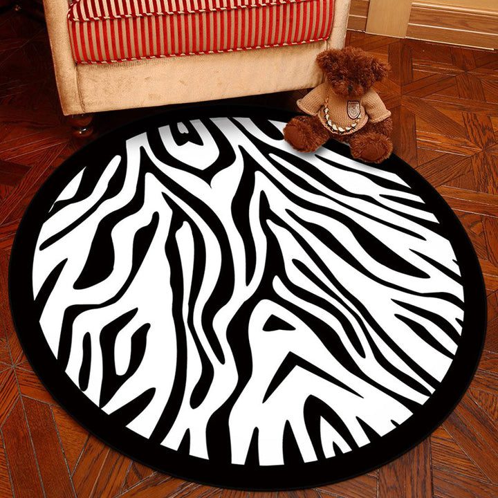 Lisslune | Novelty Geometry Animal Patterned Rug Multi-Colored Synthetics Rug Machine Washable Non-Slip Backing Stain Resistant Carpet for Room