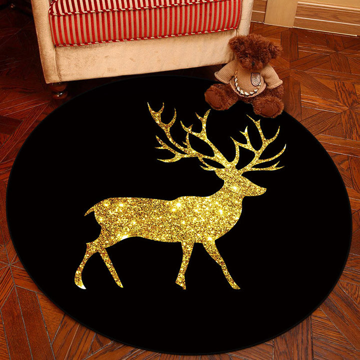 Lisslune | Novelty Geometry Animal Patterned Rug Multi-Colored Synthetics Rug Machine Washable Non-Slip Backing Stain Resistant Carpet for Room