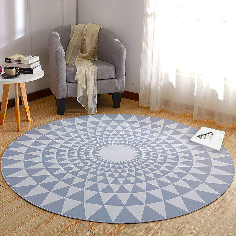 Lisslune | Creative Boys Bedroom Rug Multi Colors Optical Illusion Rug Polypropylene Non-slip Pet-friendly Washable Rug