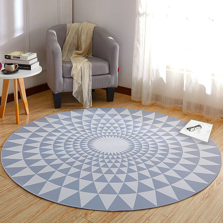 Lisslune | Creative Boys Bedroom Rug Multi Colors Optical Illusion Rug Polypropylene Non-slip Pet-friendly Washable Rug