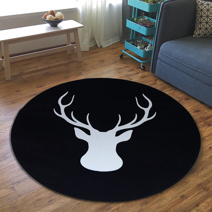 Lisslune | Creative Boys Bedroom Rug Multi Colors Optical Illusion Rug Polypropylene Non-slip Pet-friendly Washable Rug