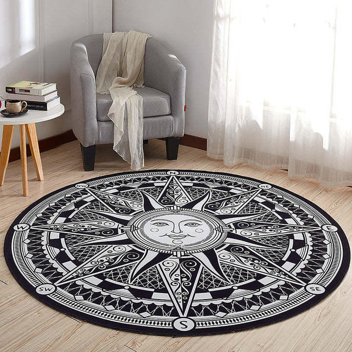 Lisslune | Creative Boys Bedroom Rug Multi Colors Optical Illusion Rug Polypropylene Non-slip Pet-friendly Washable Rug