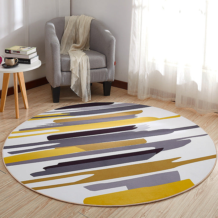 Lisslune | Creative Boys Bedroom Rug Multi Colors Optical Illusion Rug Polypropylene Non-slip Pet-friendly Washable Rug