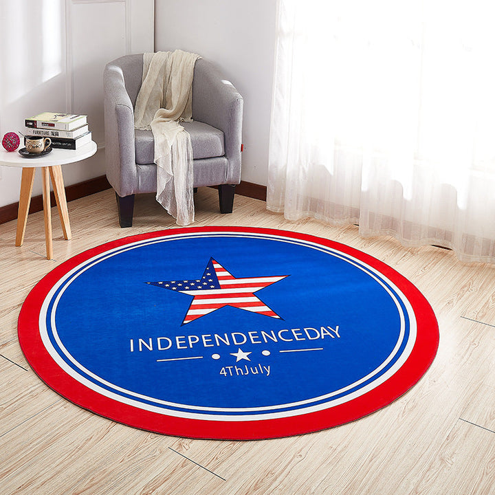 Lisslune | Creative Boys Bedroom Rug Multi Colors Optical Illusion Rug Polypropylene Non-slip Pet-friendly Washable Rug