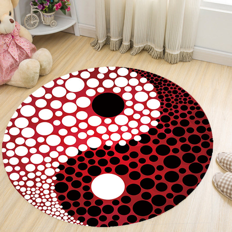 Lisslune | Vivid 3D Print Area Rug Multicolor Contemporary Rug Synthetic Pet Friendly Non-Slip Washable Rug for Bedroom