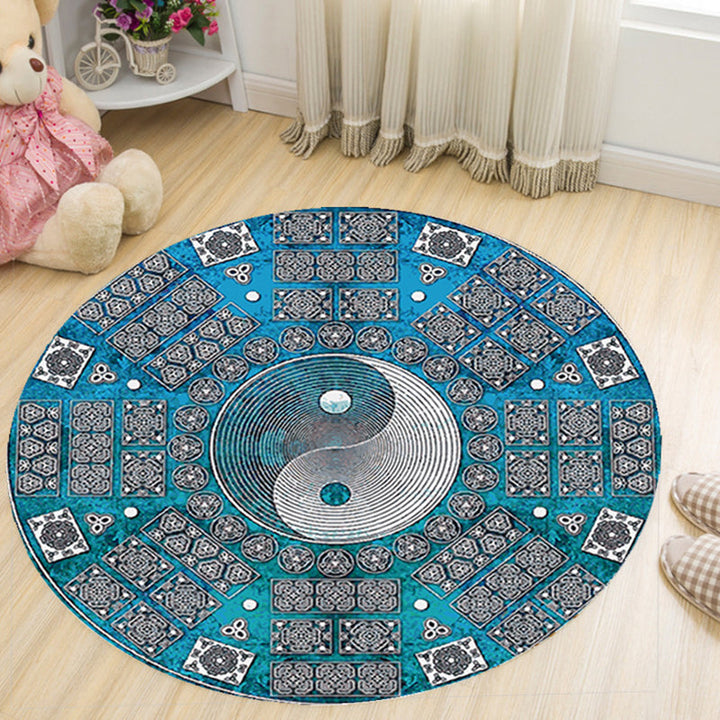 Lisslune | Vivid 3D Print Area Rug Multicolor Contemporary Rug Synthetic Pet Friendly Non-Slip Washable Rug for Bedroom