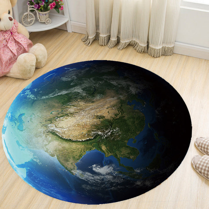 Lisslune | Vivid 3D Print Area Rug Multicolor Contemporary Rug Synthetic Pet Friendly Non-Slip Washable Rug for Bedroom