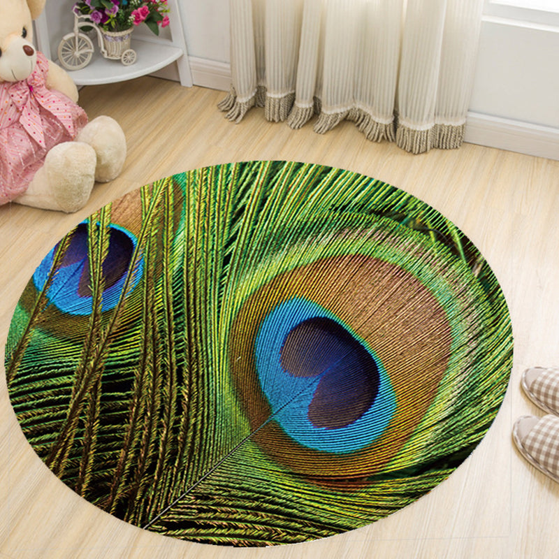 Lisslune | Vivid 3D Print Area Rug Multicolor Contemporary Rug Synthetic Pet Friendly Non-Slip Washable Rug for Bedroom