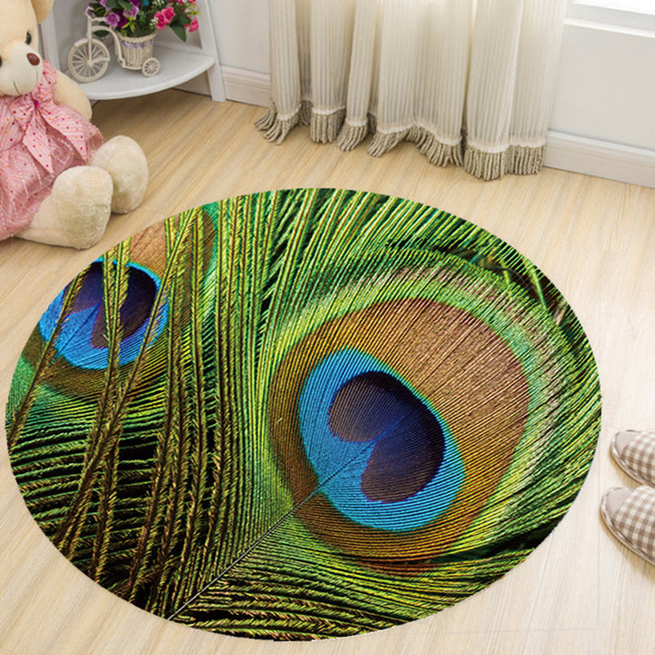 Lisslune | Vivid 3D Print Area Rug Multicolor Contemporary Rug Synthetic Pet Friendly Non-Slip Washable Rug for Bedroom