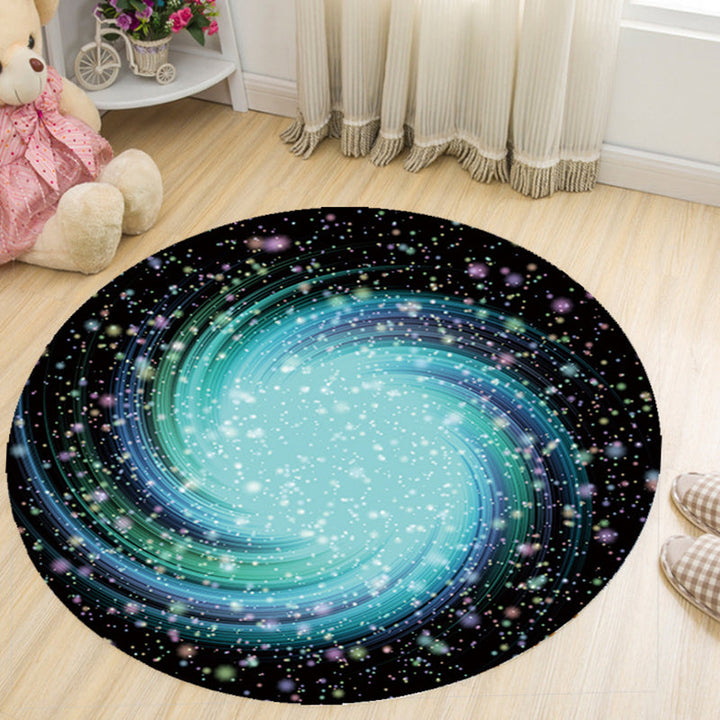 Lisslune | Vivid 3D Print Area Rug Multicolor Contemporary Rug Synthetic Pet Friendly Non-Slip Washable Rug for Bedroom