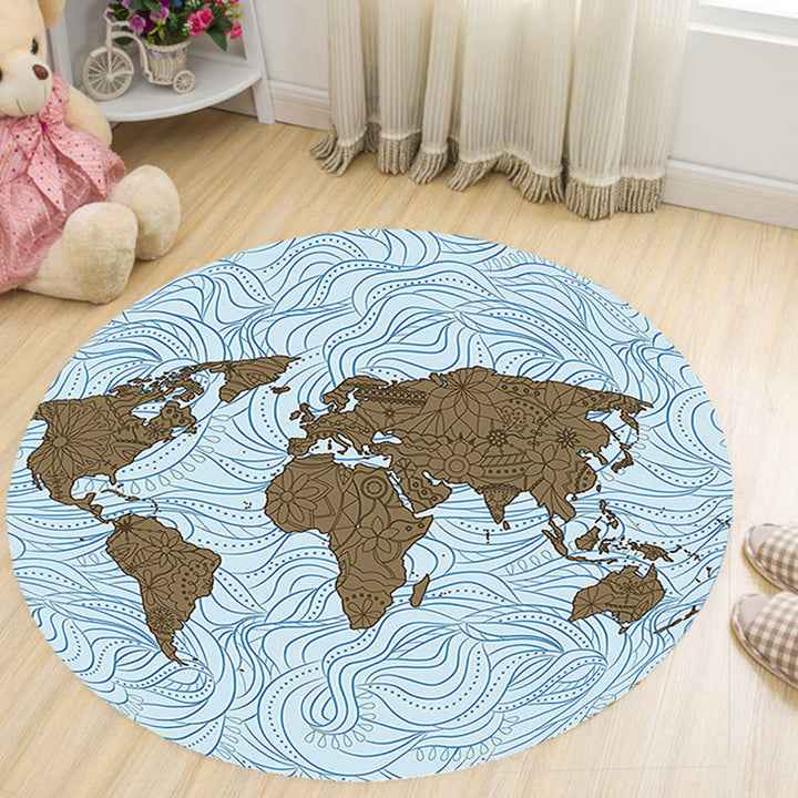 Lisslune | Vivid 3D Print Area Rug Multicolor Contemporary Rug Synthetic Pet Friendly Non-Slip Washable Rug for Bedroom